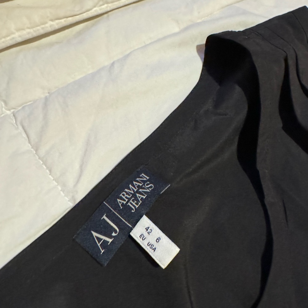 Armani black sleeveless